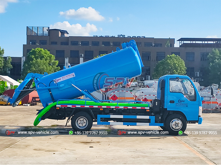 ISUZU 4,000 Litres Sewer Cleaning Truck - Tank Lifting